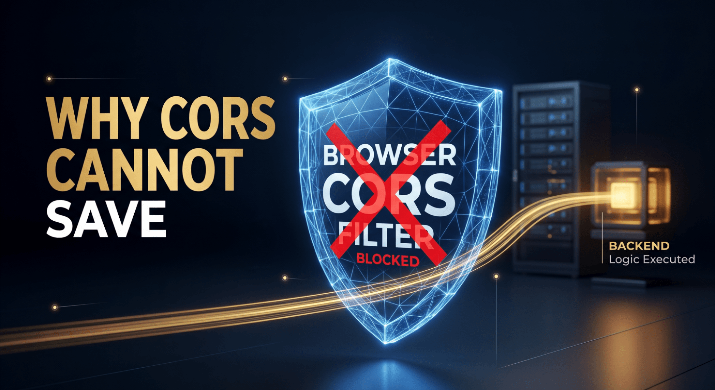 CORS Cannot Save Your Backend